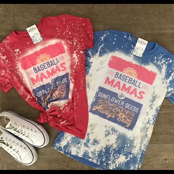 Baseball Mamas Graphic Tee - Blue - Picture 3 of 3